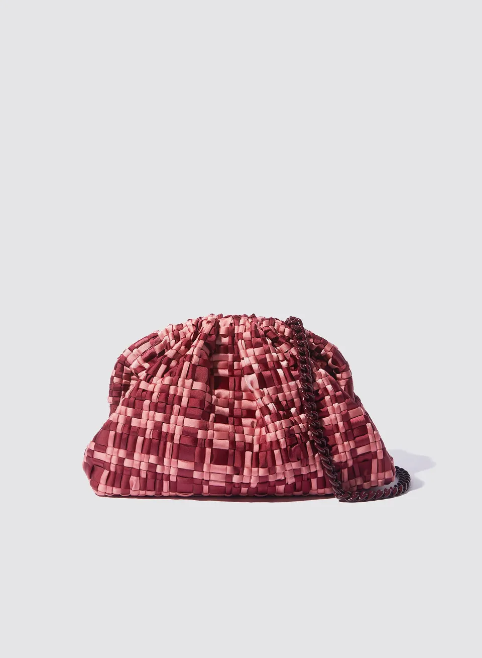 Maria la Rosa Vichy Clutch Bordeaux kariert