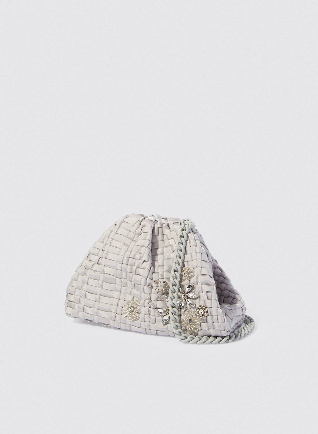 Maria la Rosa Precious WBS25.4 Mini Clutch Ghiaccio