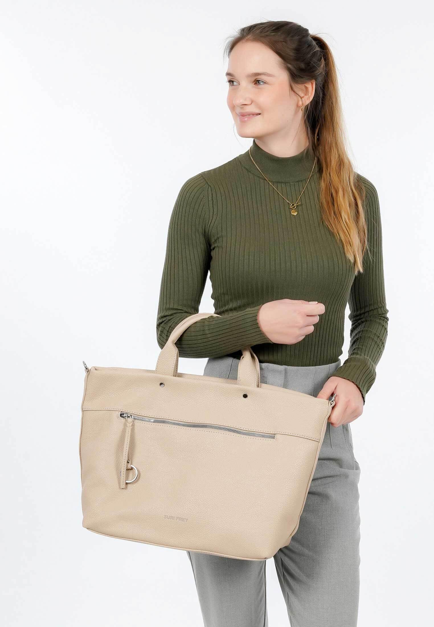 SURI FREY Debby Shopper Sand genarbt
