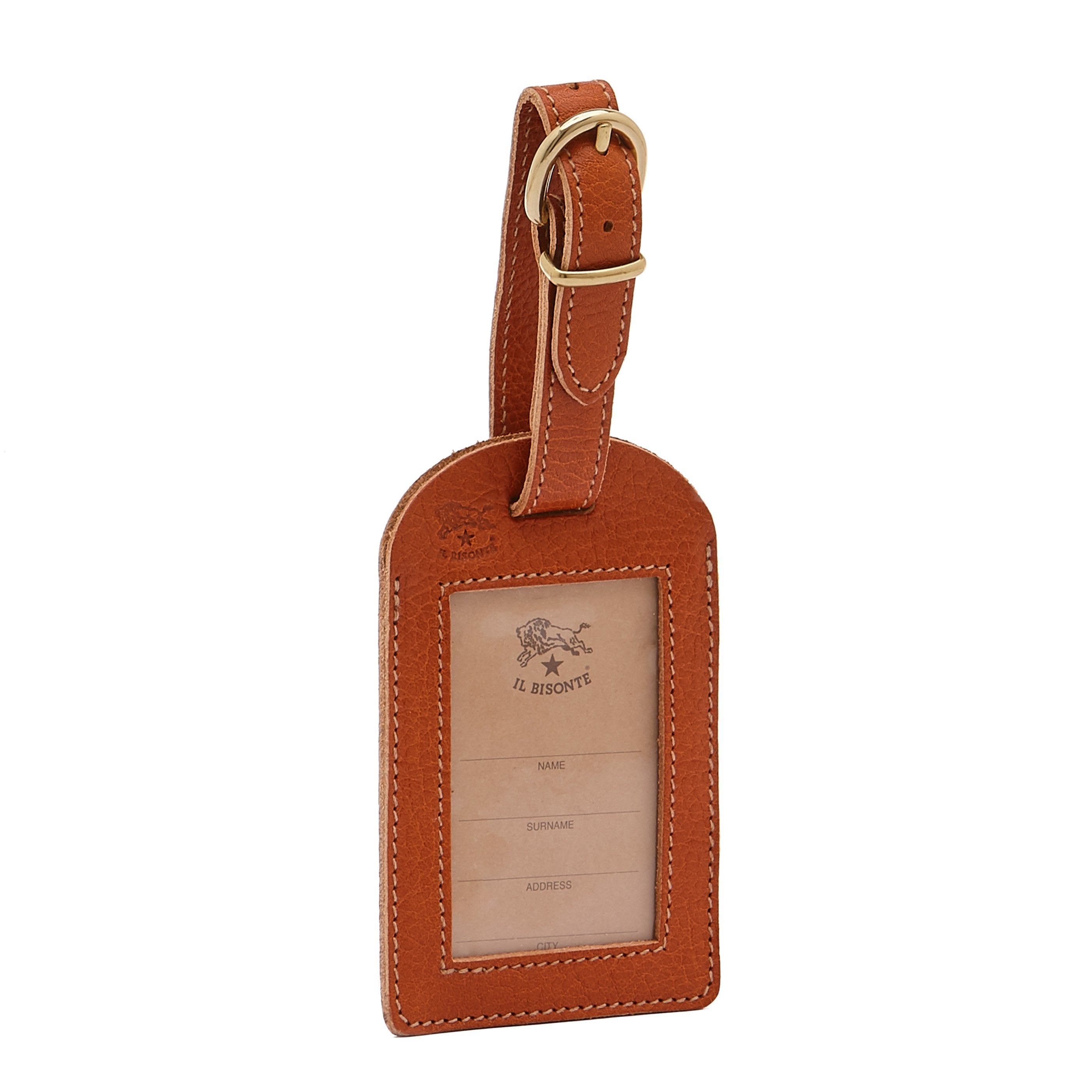 Il Bisonte Travel Gepäckanhänger Caramello Leder