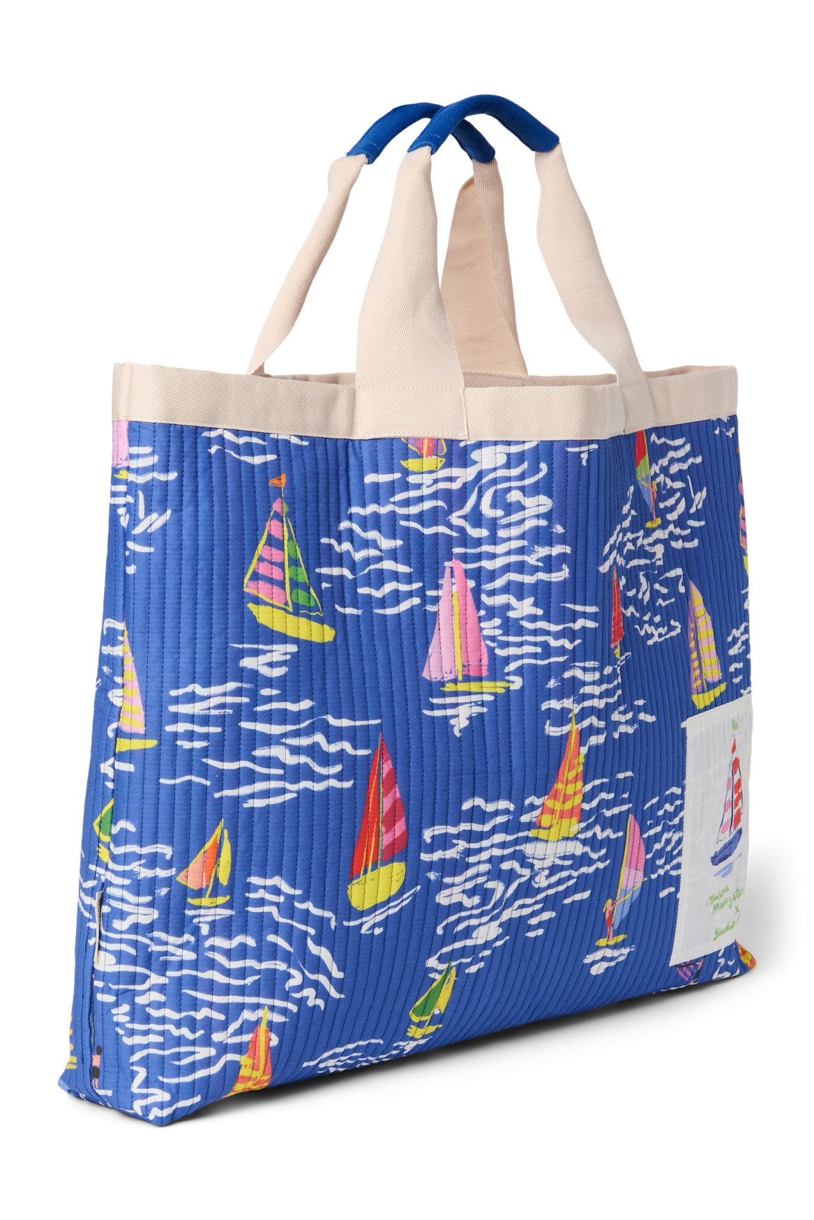 Studio Noos Barcos Beach Bag Strandtasche Blau Bunt