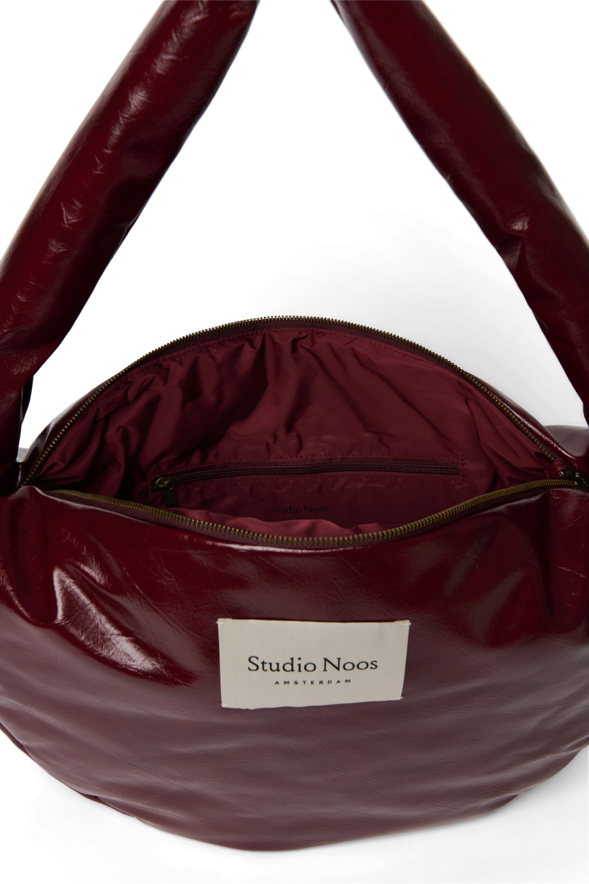 Studio Noos Vegan Leather Cross Body Bag Umhängetasche Burgundy
