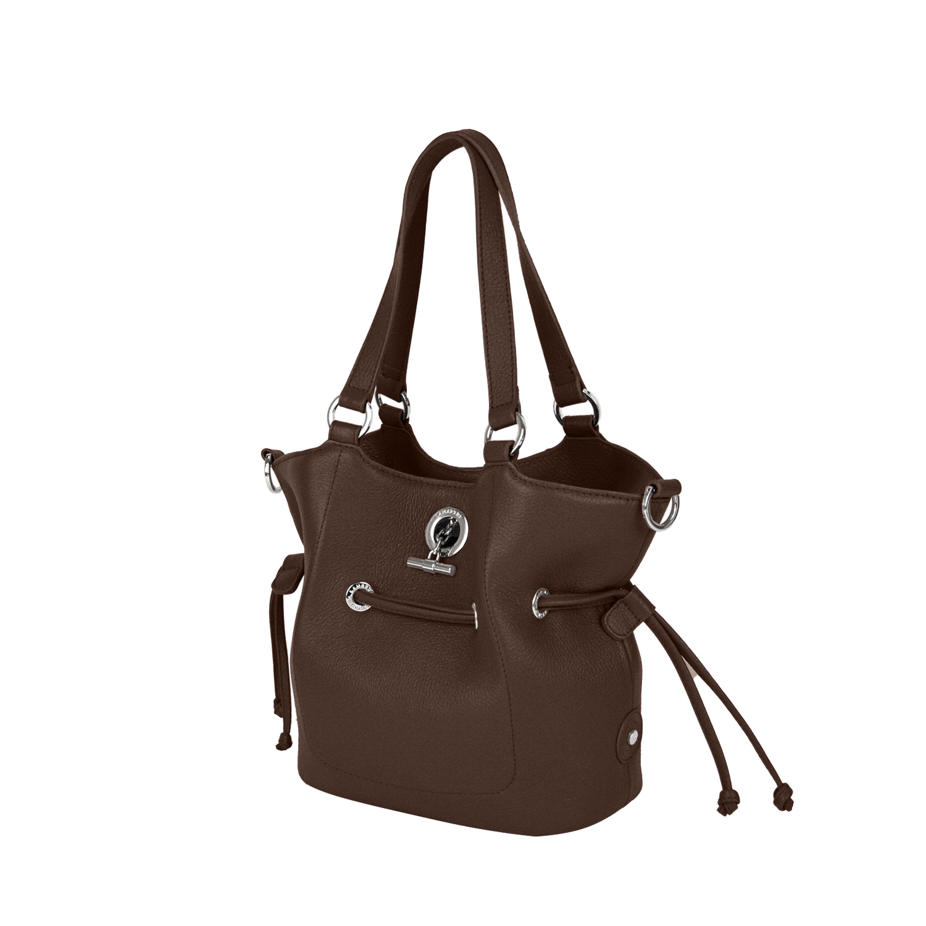 Lamarthe Paris Handtasche Braun Vollleder