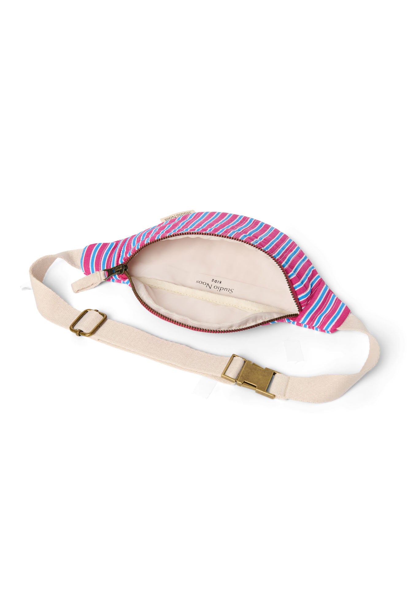 Studio Noos Poplin Striped Mini Bauchtasche Raspberry