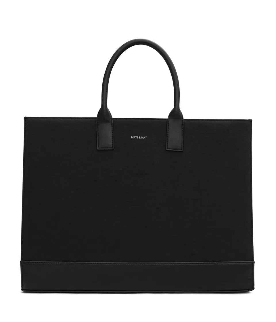Matt & Nat Canvas Joi Shopper Schwarz Canvas