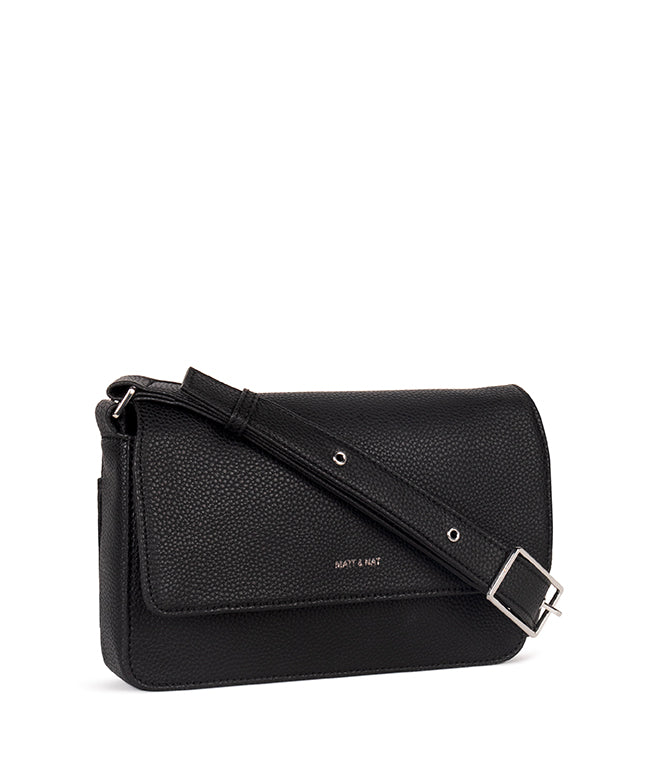Matt & Nat Grain Dak Crossbody Schwarz vegan