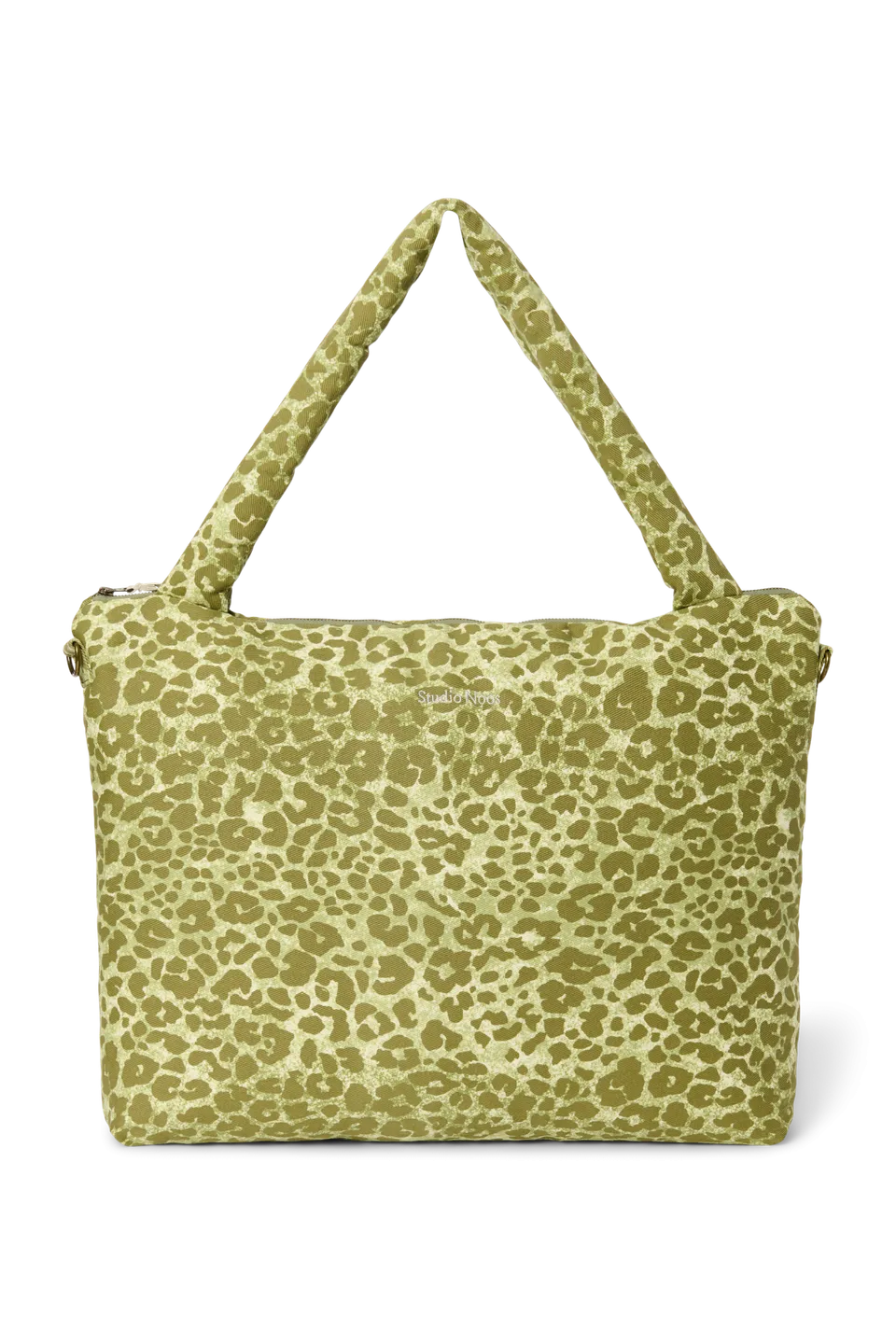 Studio Noos Cotton Diaper Bag Wickeltasche Green Leopard