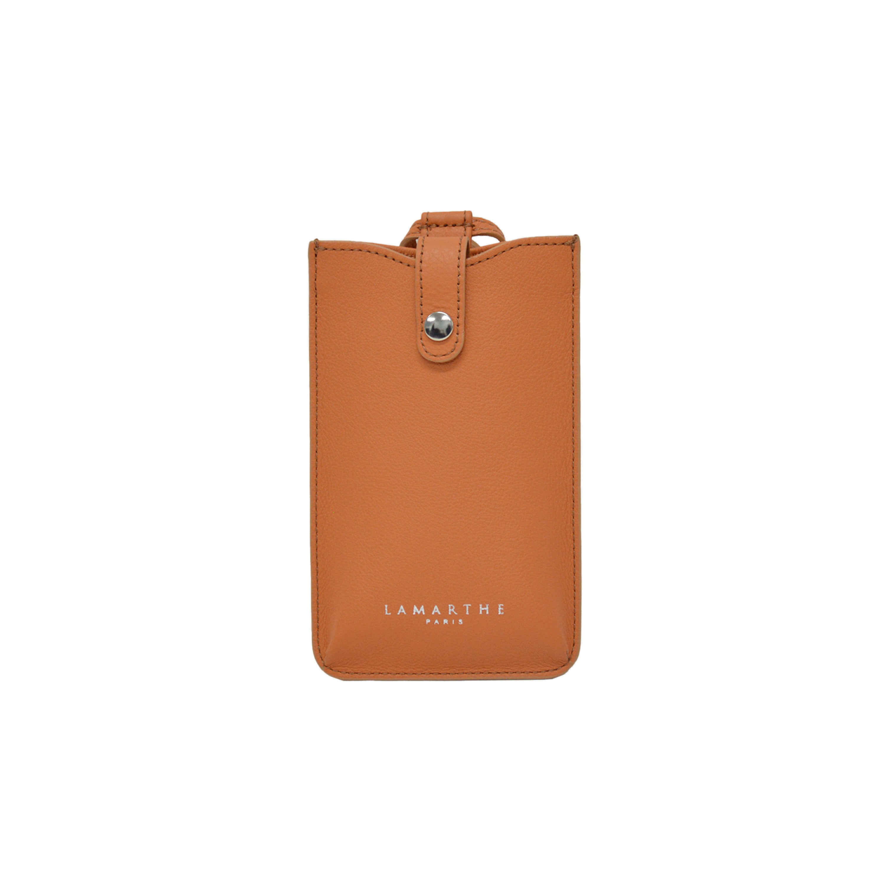 Lamarthe Ambre Handyhülle Leder orange