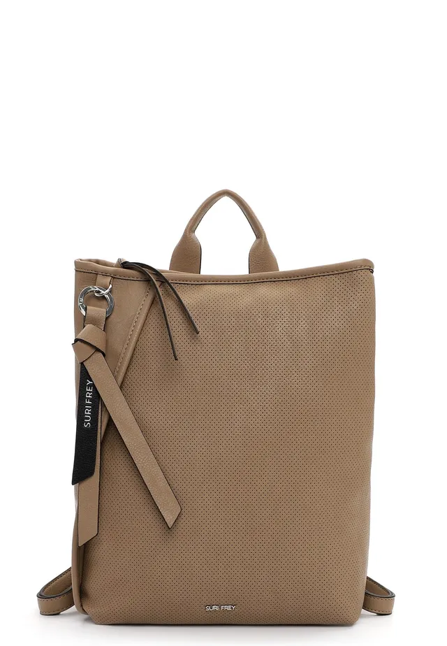 SURI FREY Macy City Backpack Rucksack Taupe mit Tabletfach