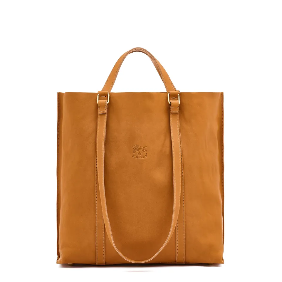 Il Bisonte Handtasche natur Vollleder vegetabil gegerbt