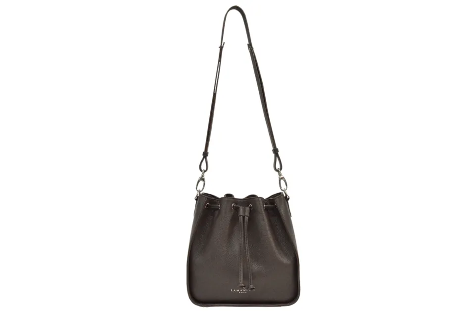 Lamarthe Calypso CS101U254-G Beuteltasche Braun Vollleder