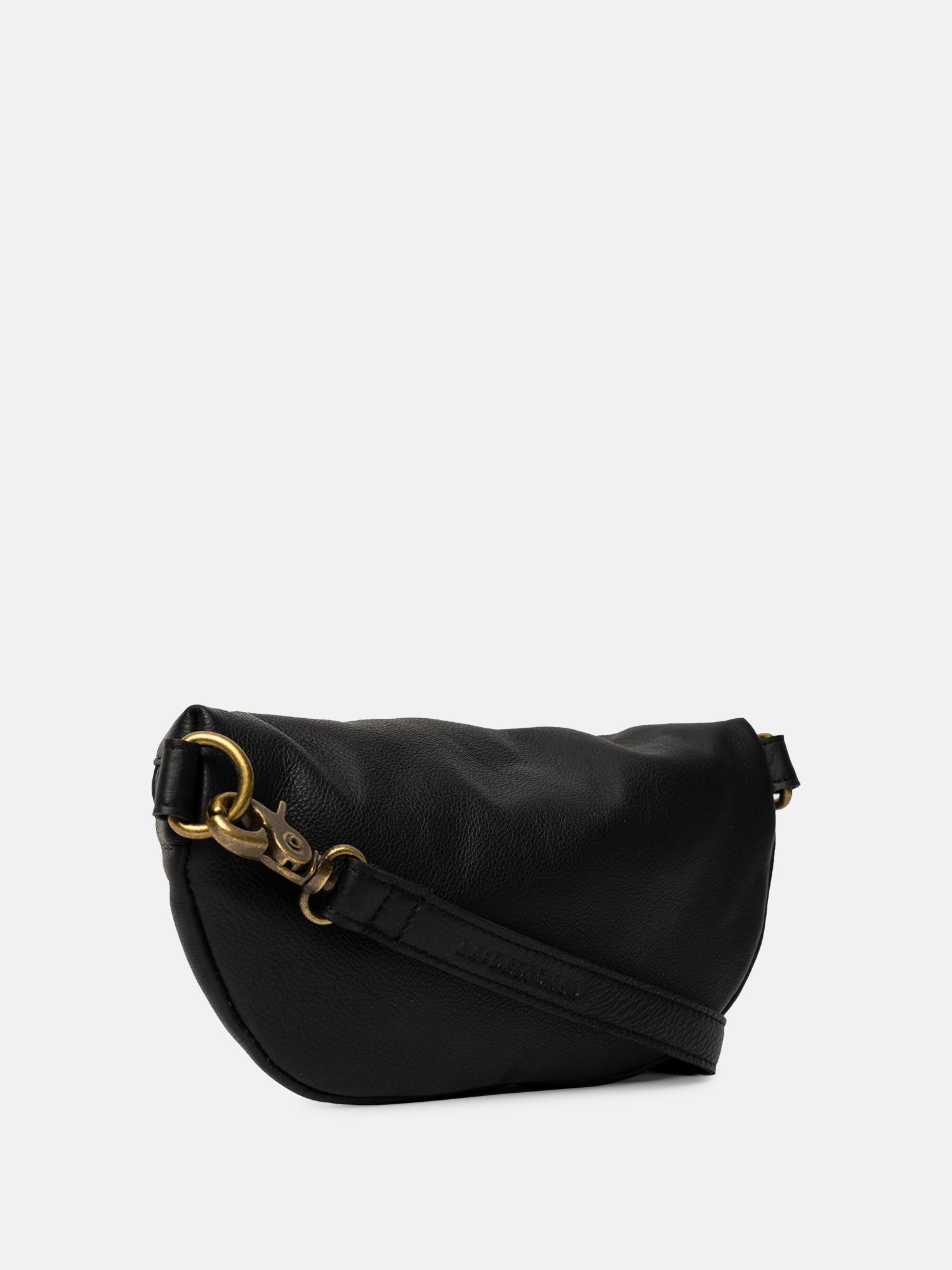 RE:DESIGNED Gisela Gürteltasche Schwarz Vollleder