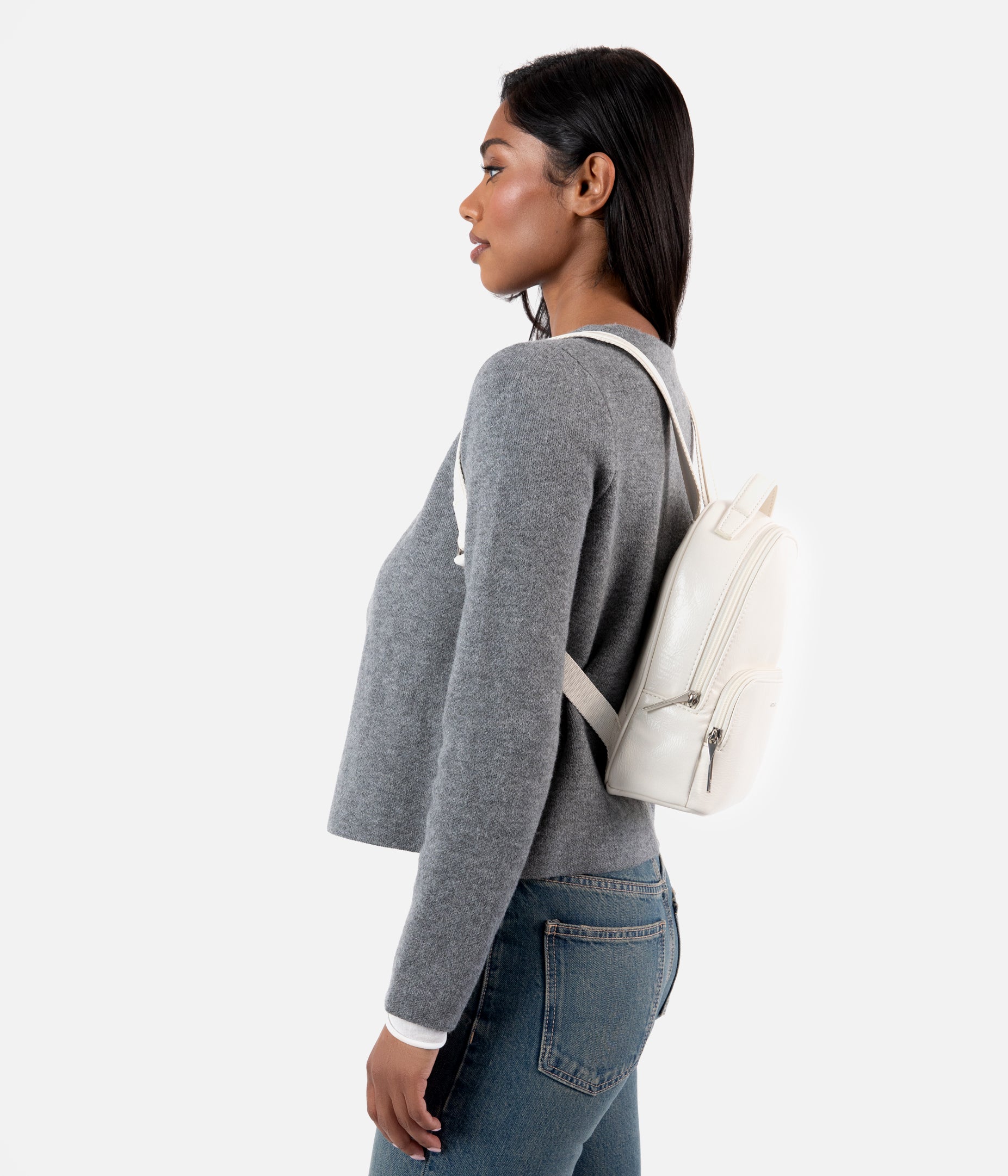 Matt & Nat CAROSM Rucksack Schwarz vegan klein