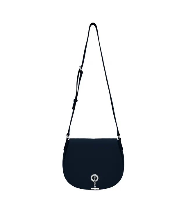 Lamarthe Paris Umhängetasche Navy Vollleder