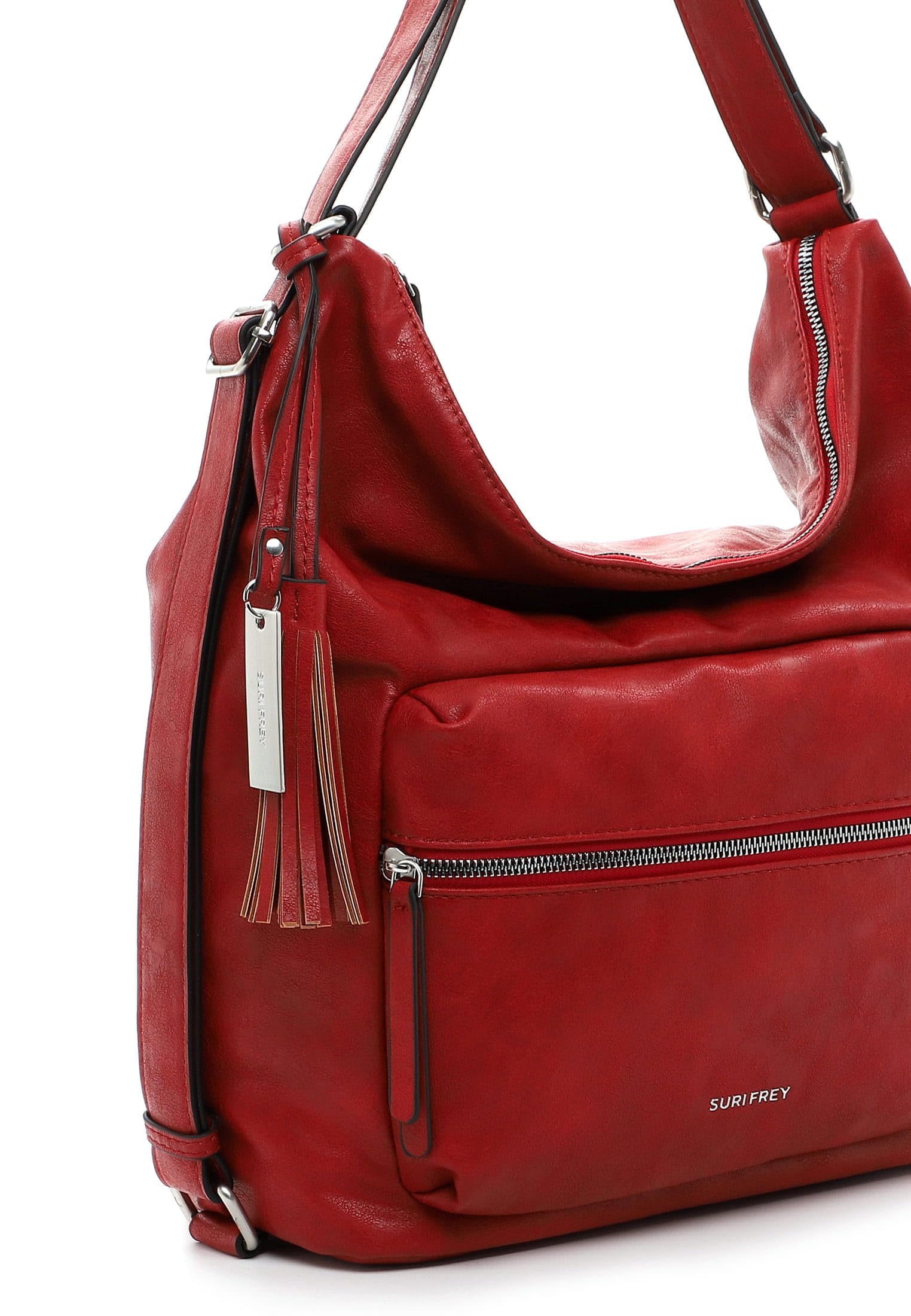SURI FREY Carly Rucksack Rot 2-in-1 Umhängetasche