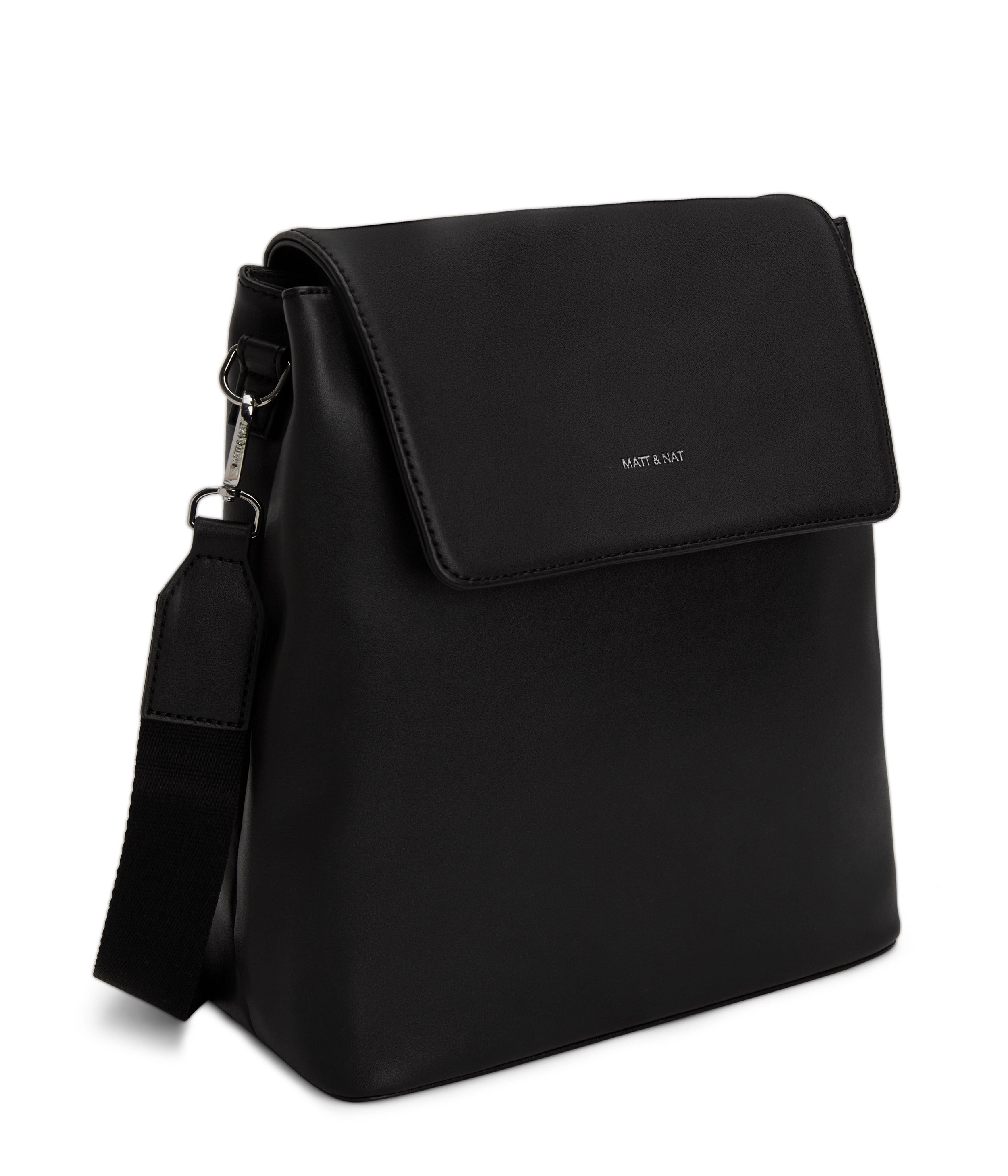 Matt & Nat Loom Annex Rucksack Schwarz 3-fächrig