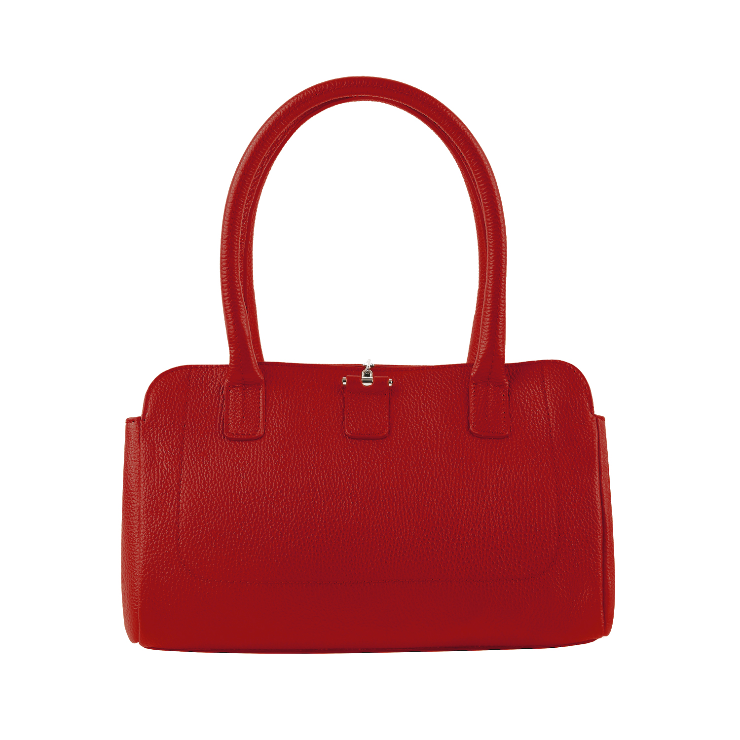 Lamarthe Paris Schultertasche Rot Vollleder 33 cm