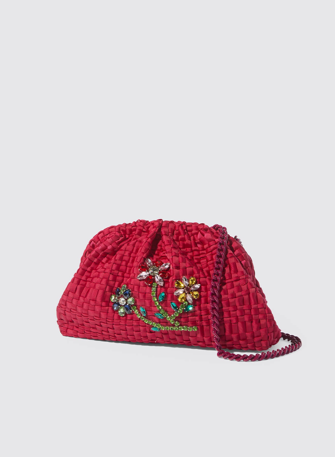 Maria la Rosa Petaline Game Bag Clutch Violet