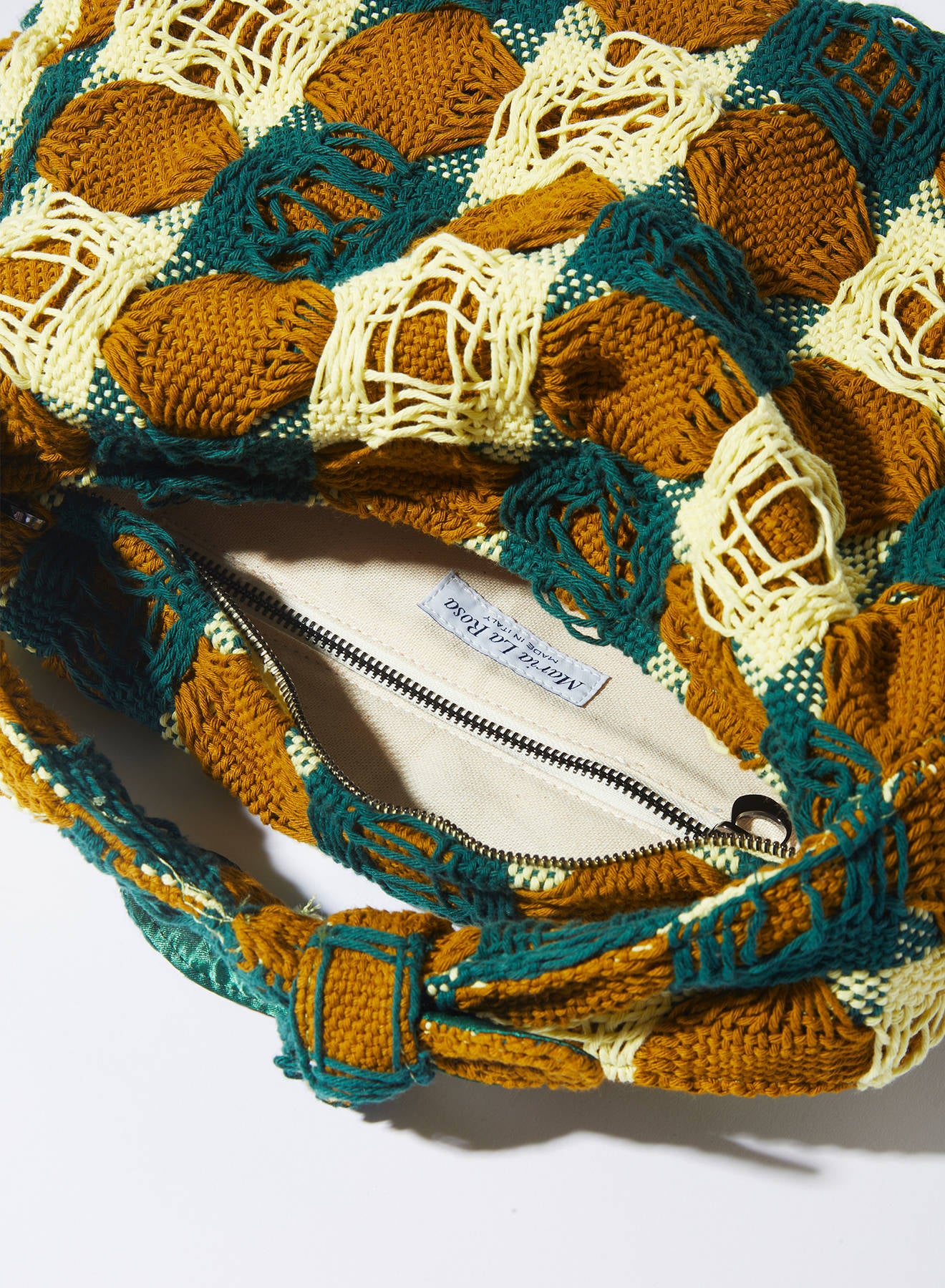 Maria la Rosa Nebula Bound Tasche Khaki Baumwolle
