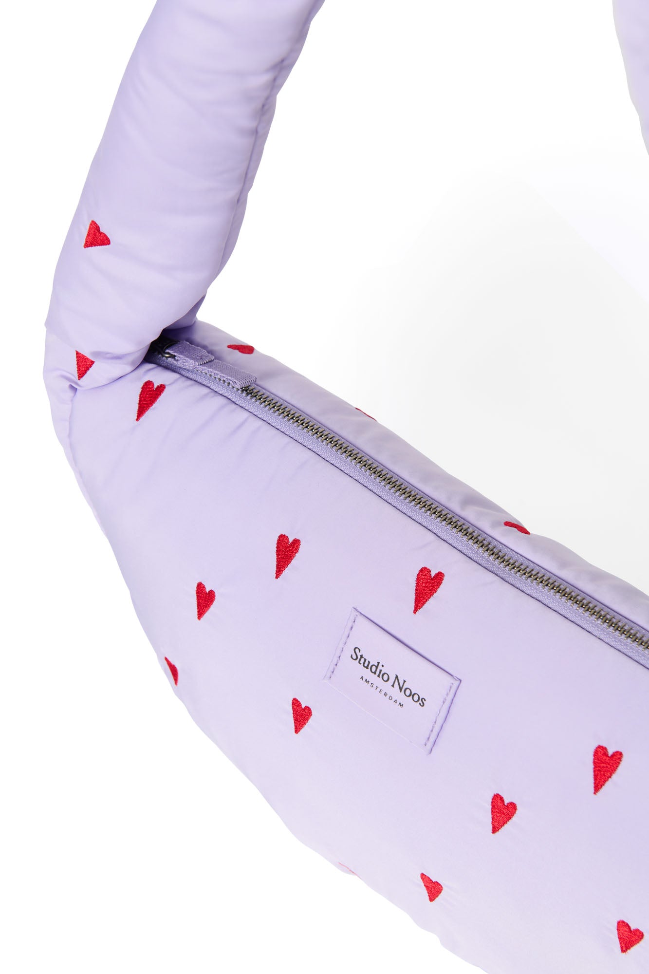 Studio Noos Puffy Mini Cross Body Bag Umhängetasche Purple Hearts