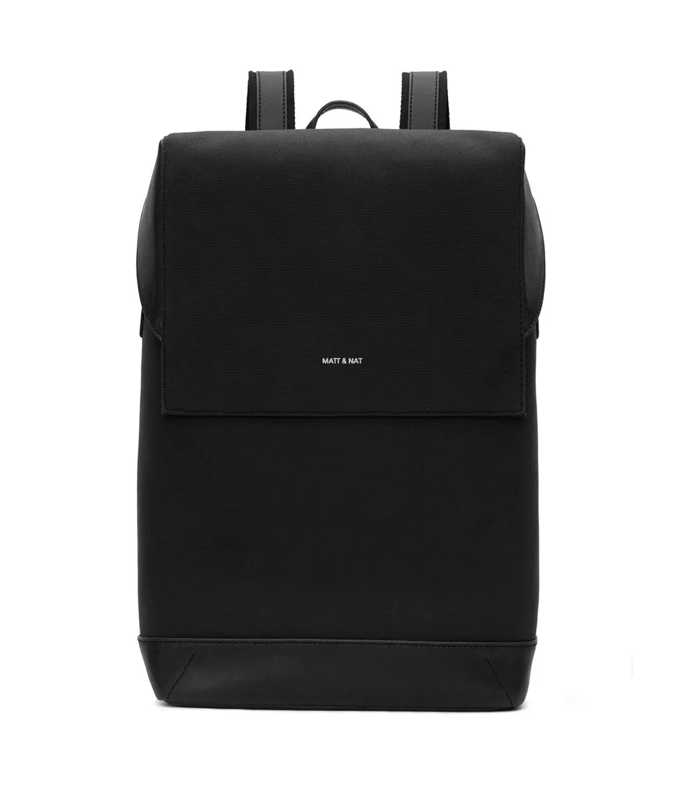 Matt & Nat Hoxton Canvas Rucksack BLACK 13 Zoll
