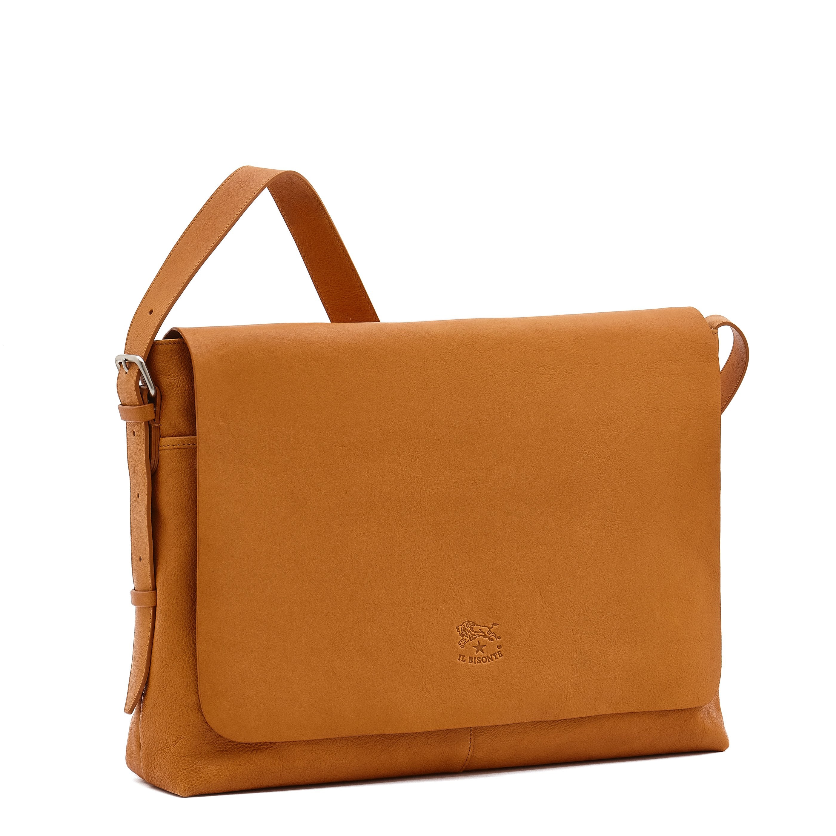 Il Bisonte Brolio Messenger Rindsleder natur Herren