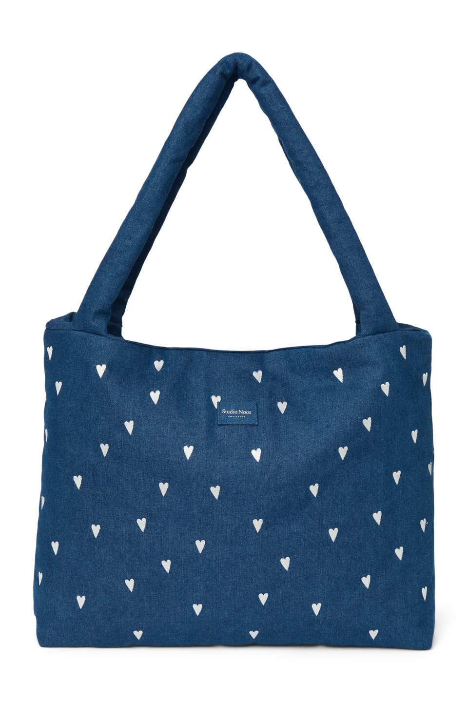 Studio Noos Denim Mom Bag Dunkelblau Hearts