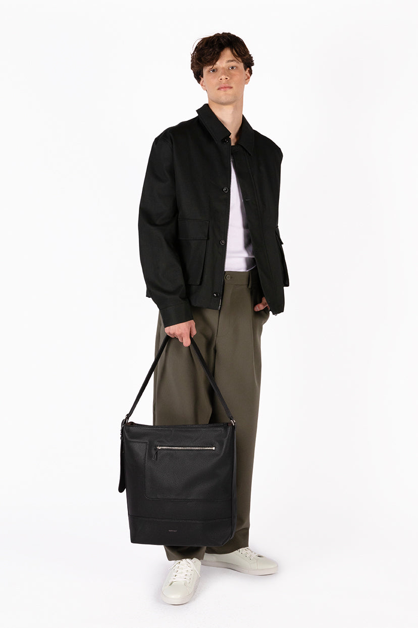 Matt & Nat Grain Jaco Herren Tote Laptoptasche schwarz
