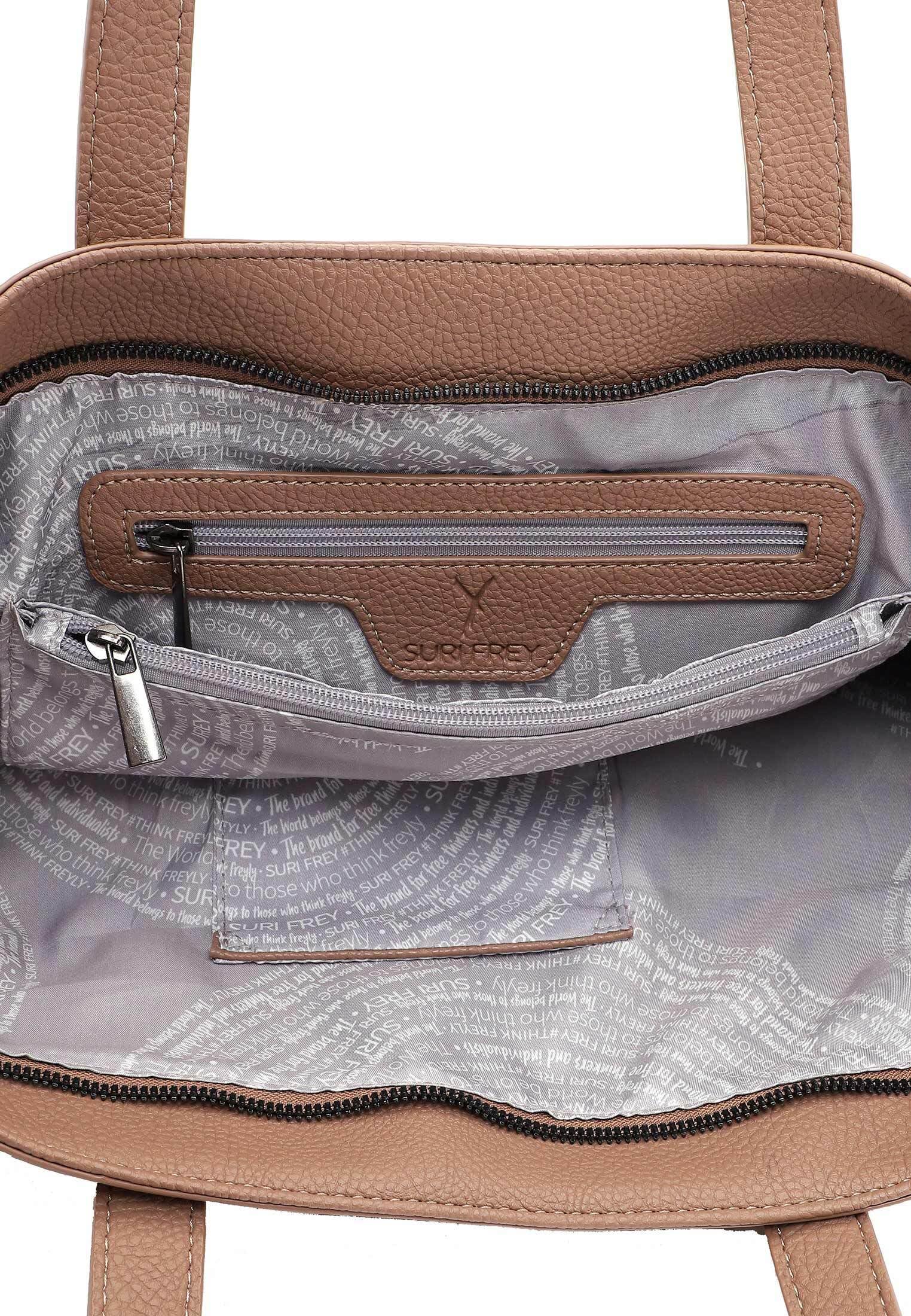 SURI FREY Gitty Shopper Schultertasche Taupe A4