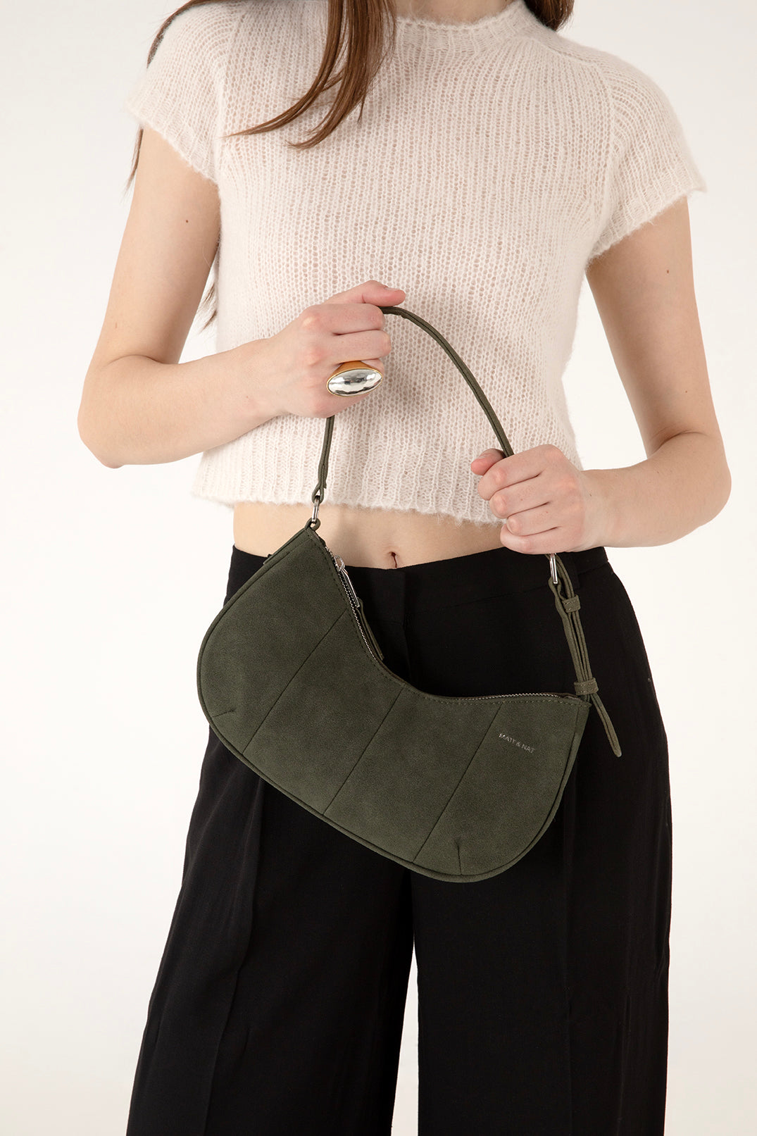 Matt & Nat Mari Solstice Schultertasche Latte vegan
