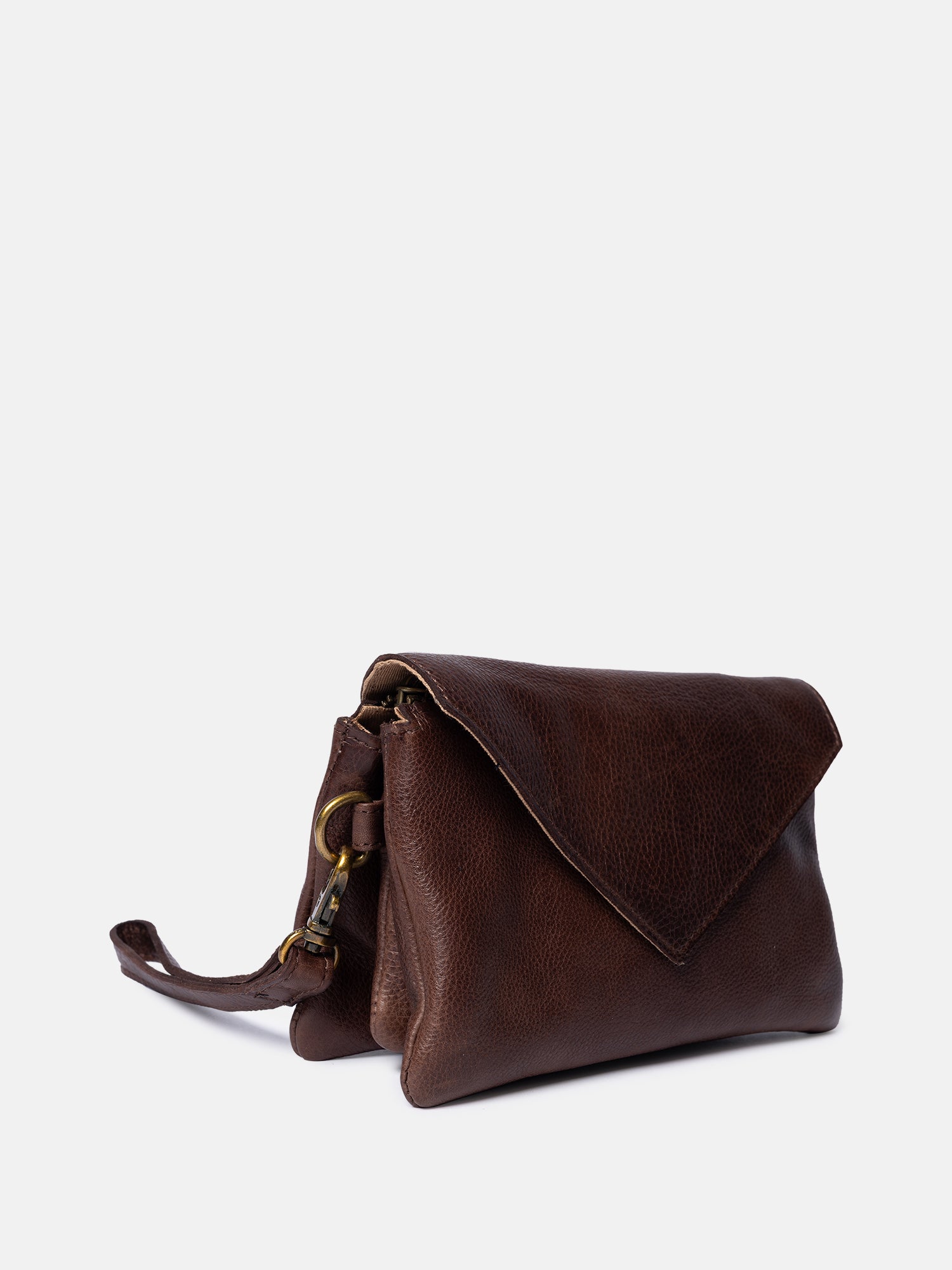 RE:DESIGNED Claire Urban Clutch Woodsmoke Leder