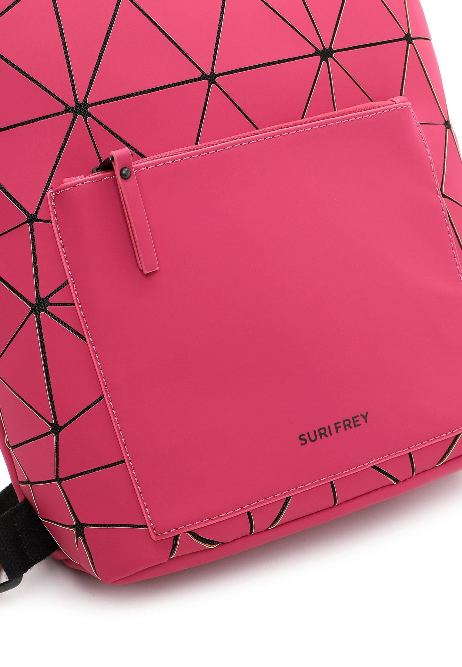 SURI FREY Jessy-Lu City Rucksack Berry 3D-Optik