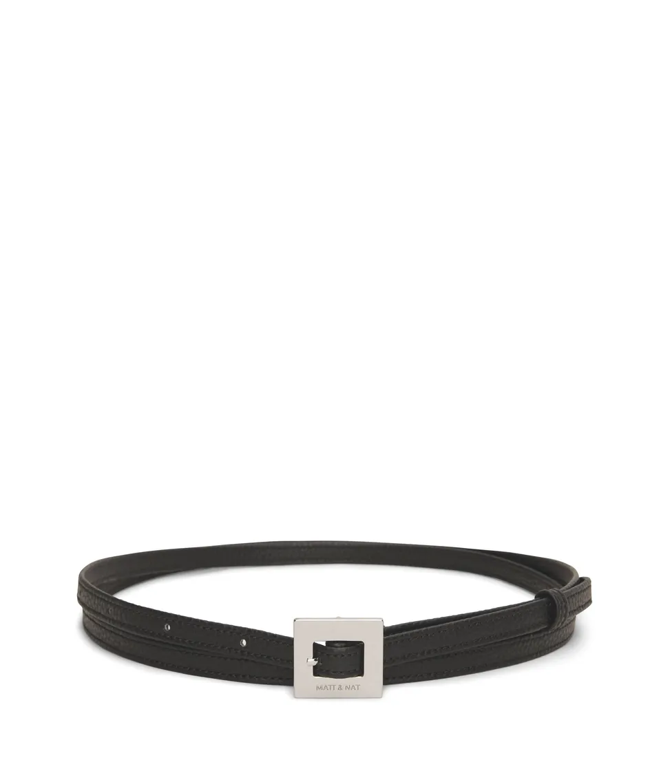 Matt & Nat Path Gürtel Purity Black doppelt