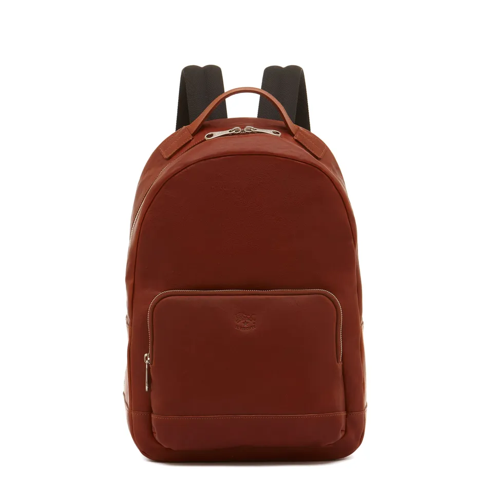 Il Bisonte Meleto Rucksack Sepia Vollleder