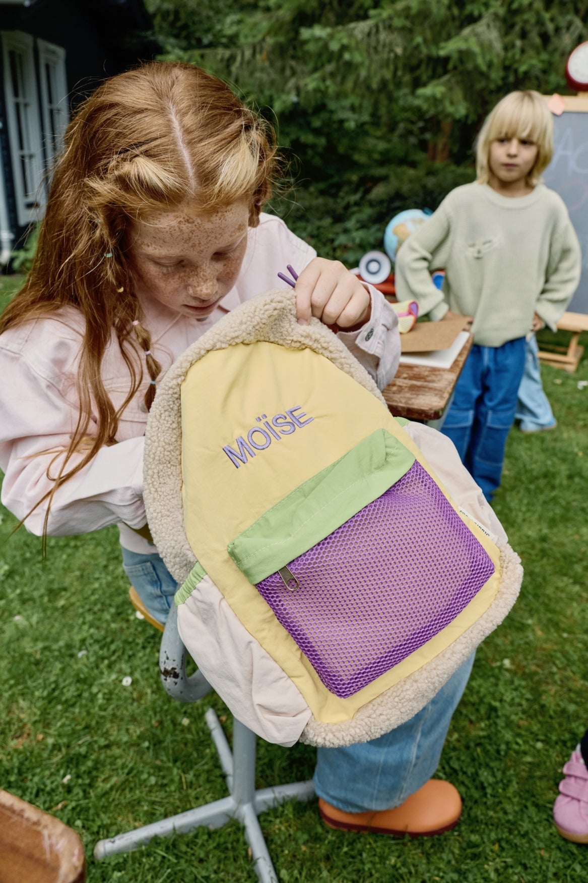 Studio Noos Patchwork Midi Backpack Rucksack Butter Yellow