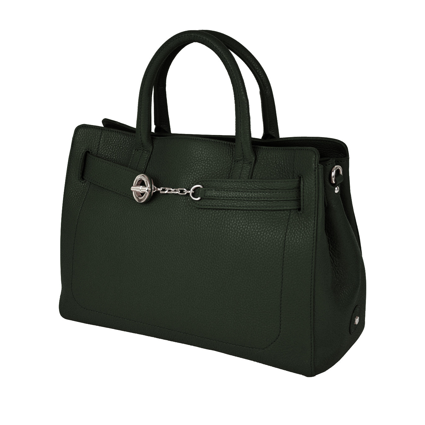Lamarthe Paris Handtasche Grün Vollleder 38 cm