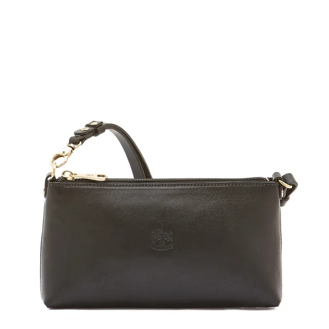 Il Bisonte Salina Schultertasche schwarz Vollleder