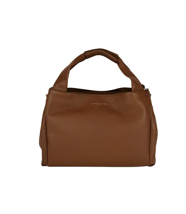 Lamarthe Naturel Handtasche Cognacbraun Vollleder