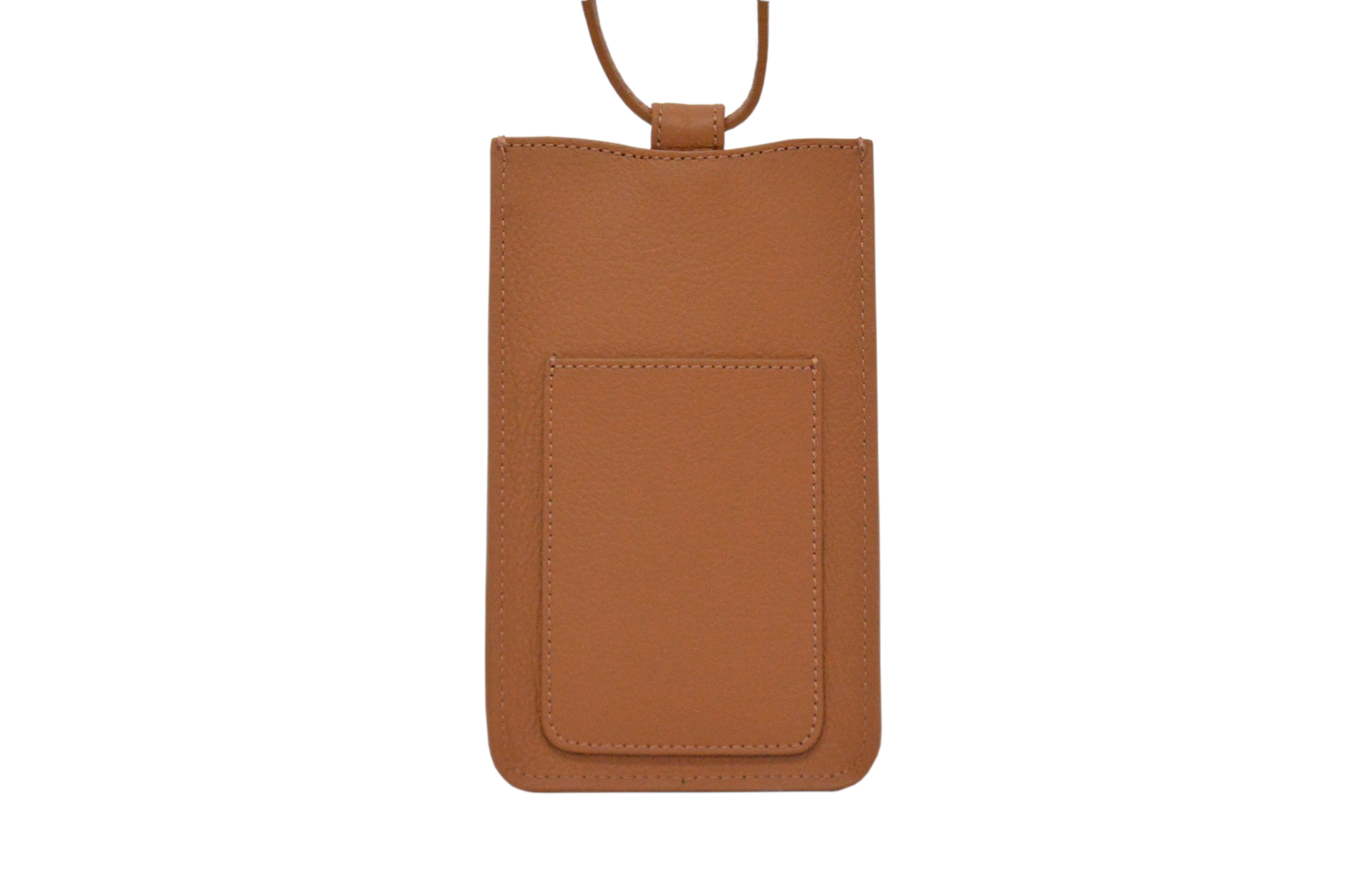 Lamarthe Ambre Handytasche Camel Rindsleder
