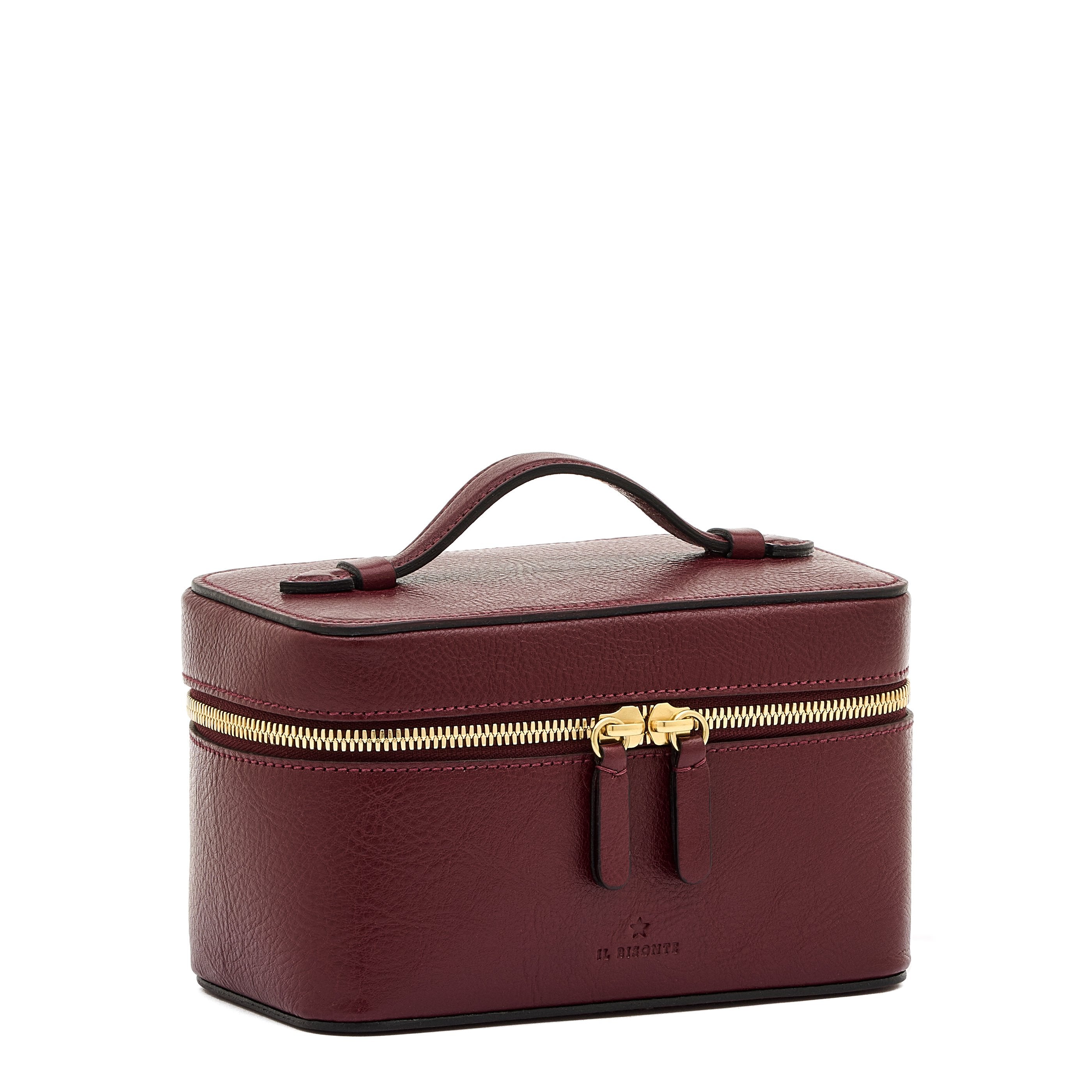 Il Bisonte Musa Kosmetiktasche Leder rot
