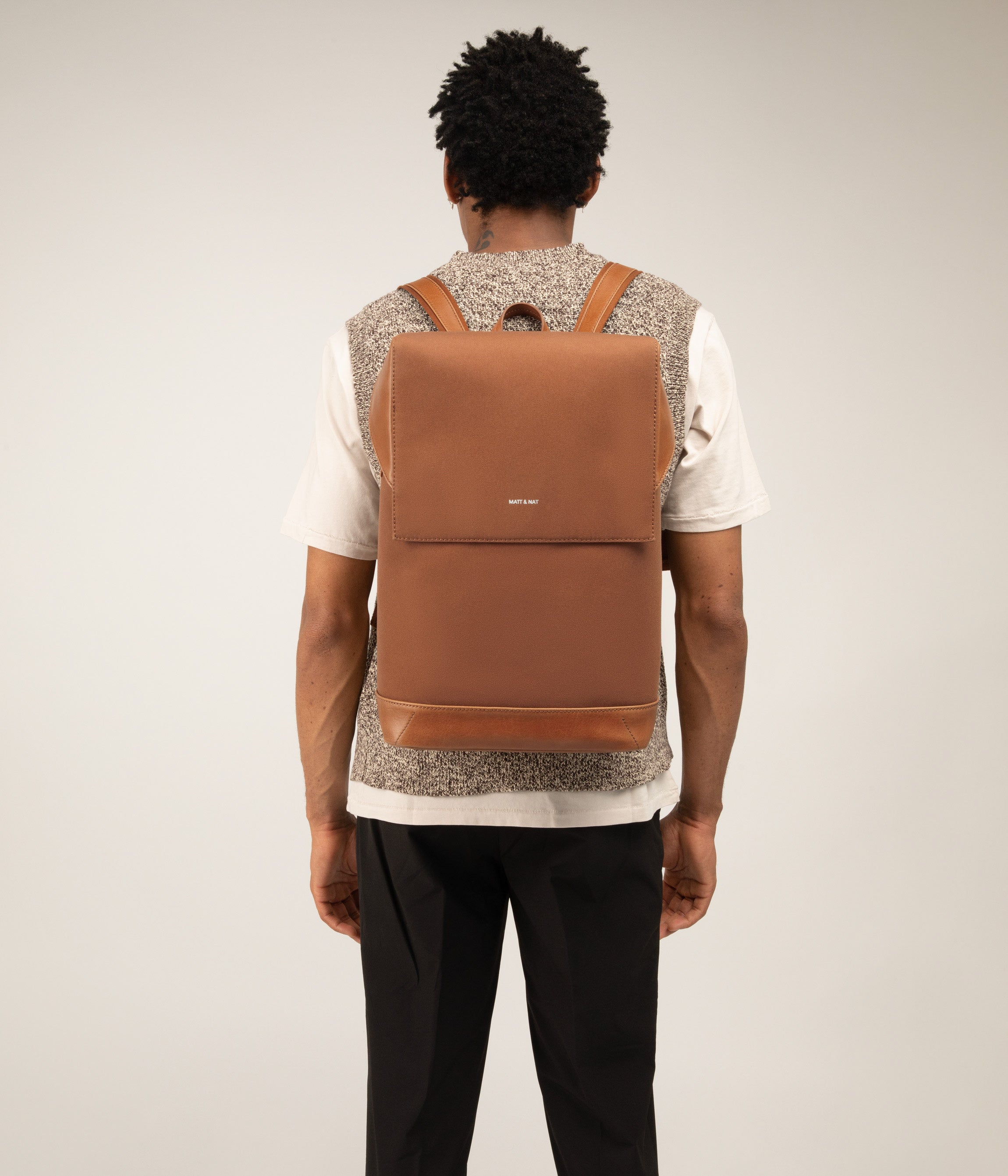 Matt & Nat Hoxton Canvas Rucksack BLACK 13 Zoll