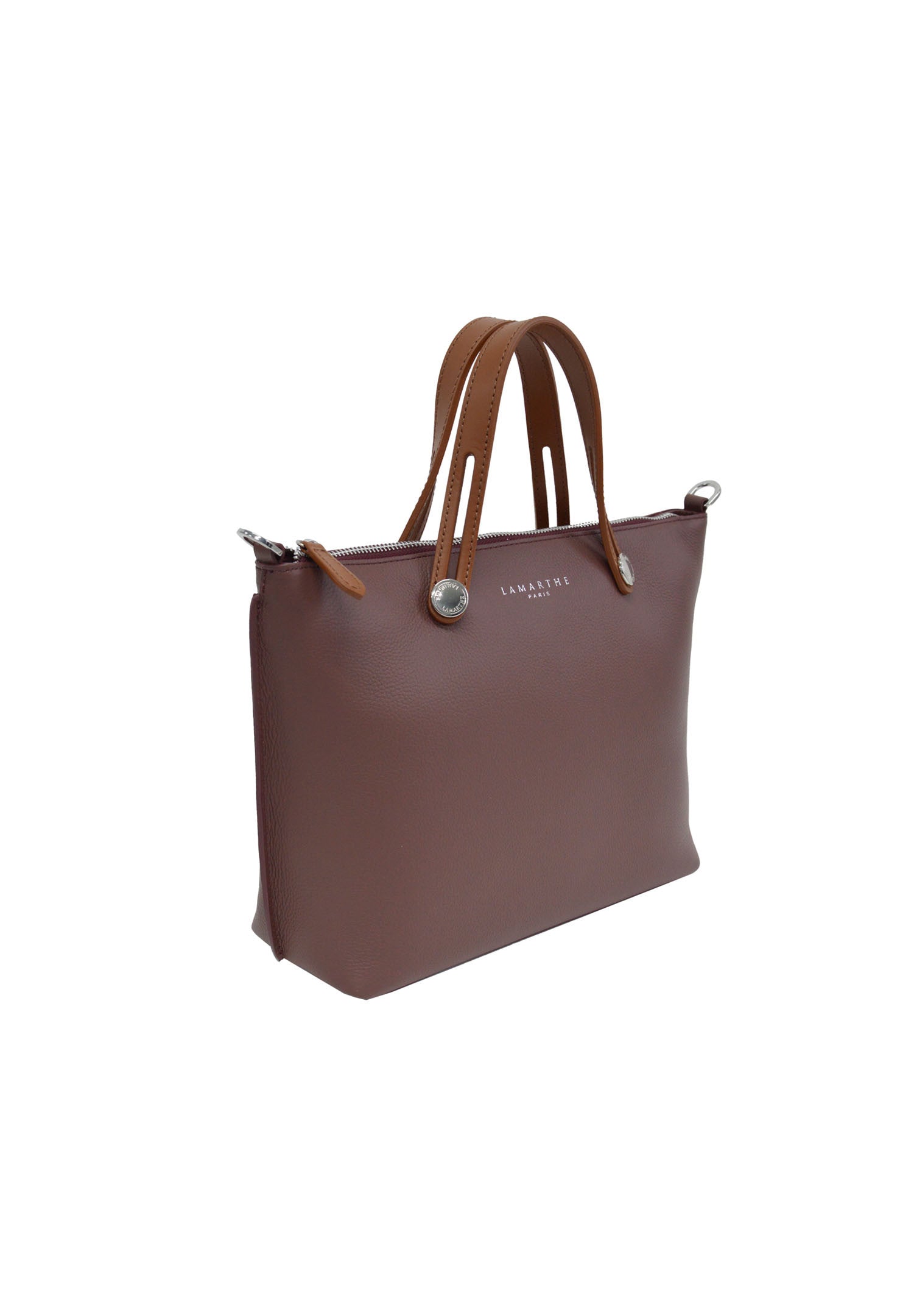 Lamarthe Fidèle Handtasche Leder Bordeaux Italien