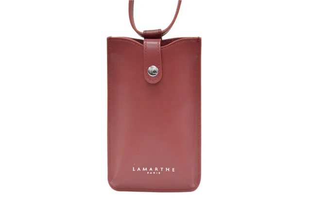 Lamarthe Ambre Handy-Etui Bordeaux Rindsleder