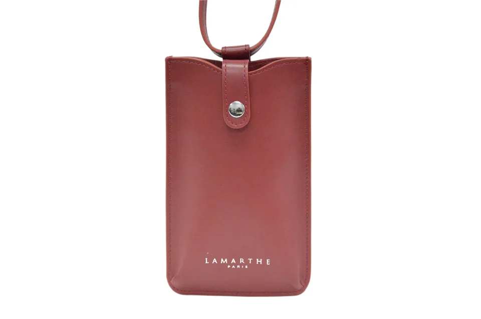 Lamarthe Ambre Handy-Etui Bordeaux Rindsleder