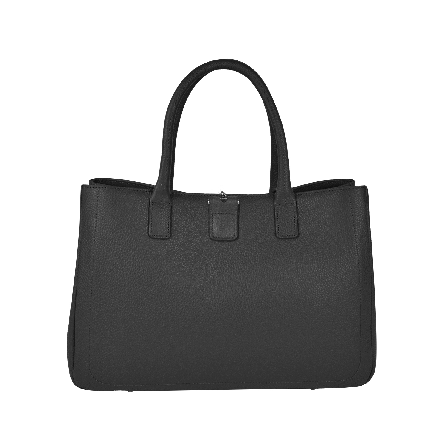 Lamarthe Paris Handtasche Schwarz Vollleder