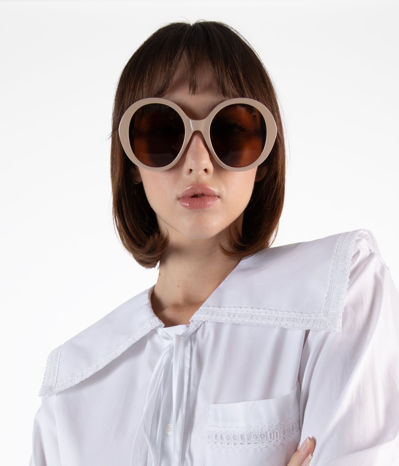 Matt & Nat Cryo Oversized Sonnenbrille Schwarz polarisiert
