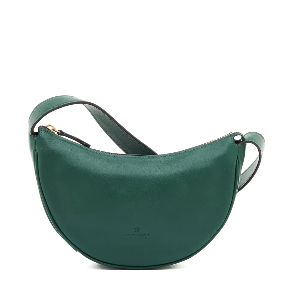 Il Bisonte Oliveta Hobo Handtasche Grün Baumwollfutter