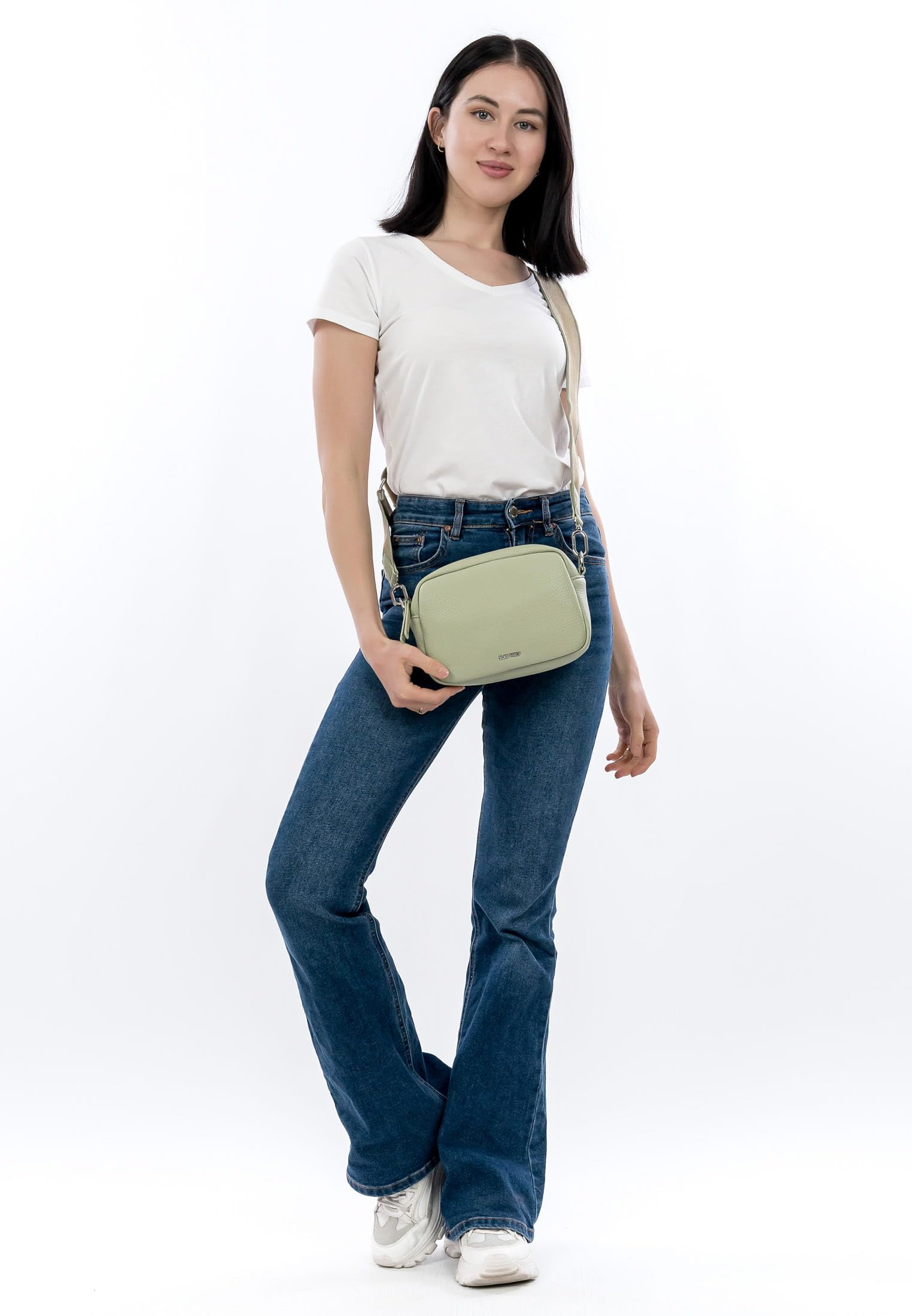 SURI FREY Hanny Shoulderbag Pistachio mit Zipper