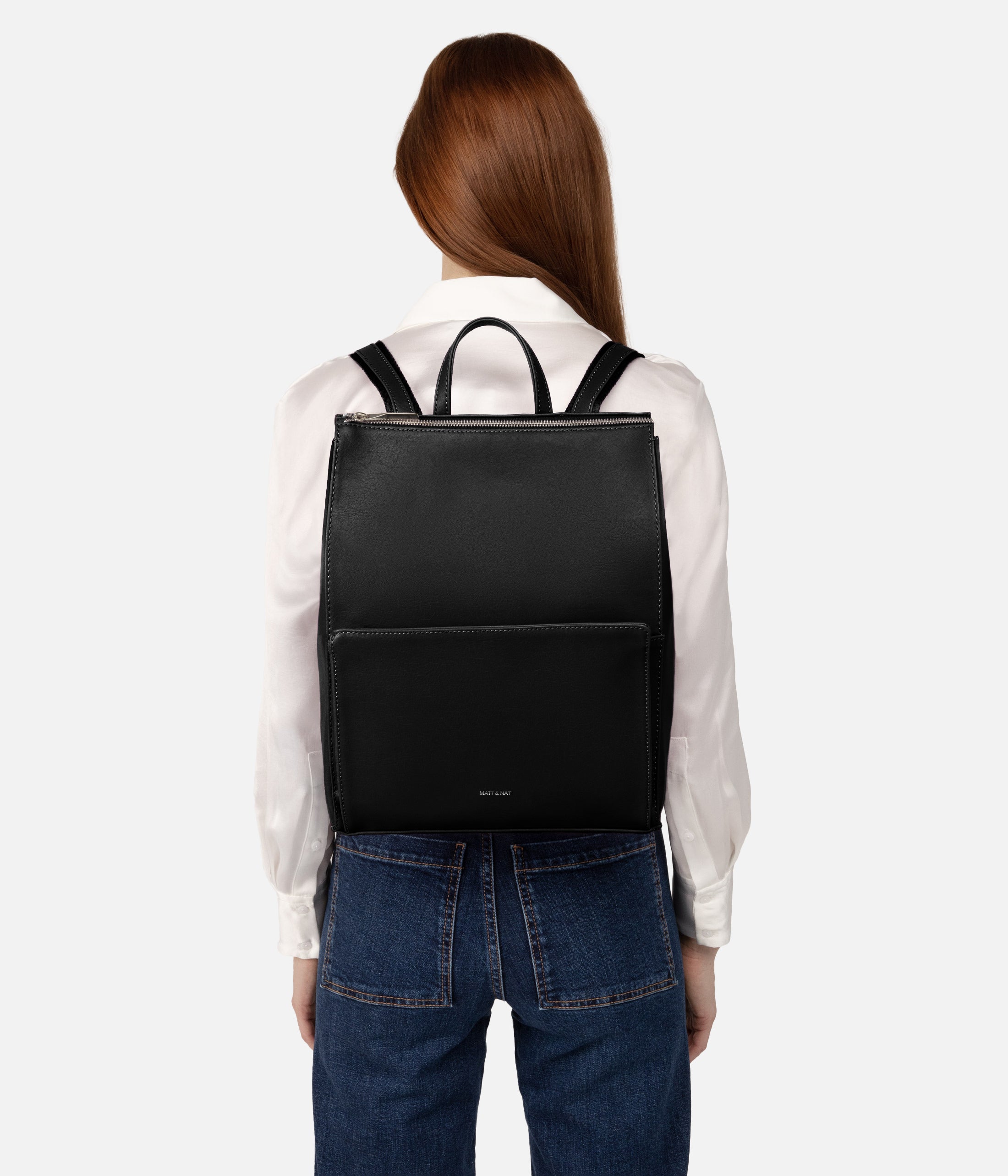 Matt & Nat Eve Vintage Rucksack schwarz vegan 13 Zoll
