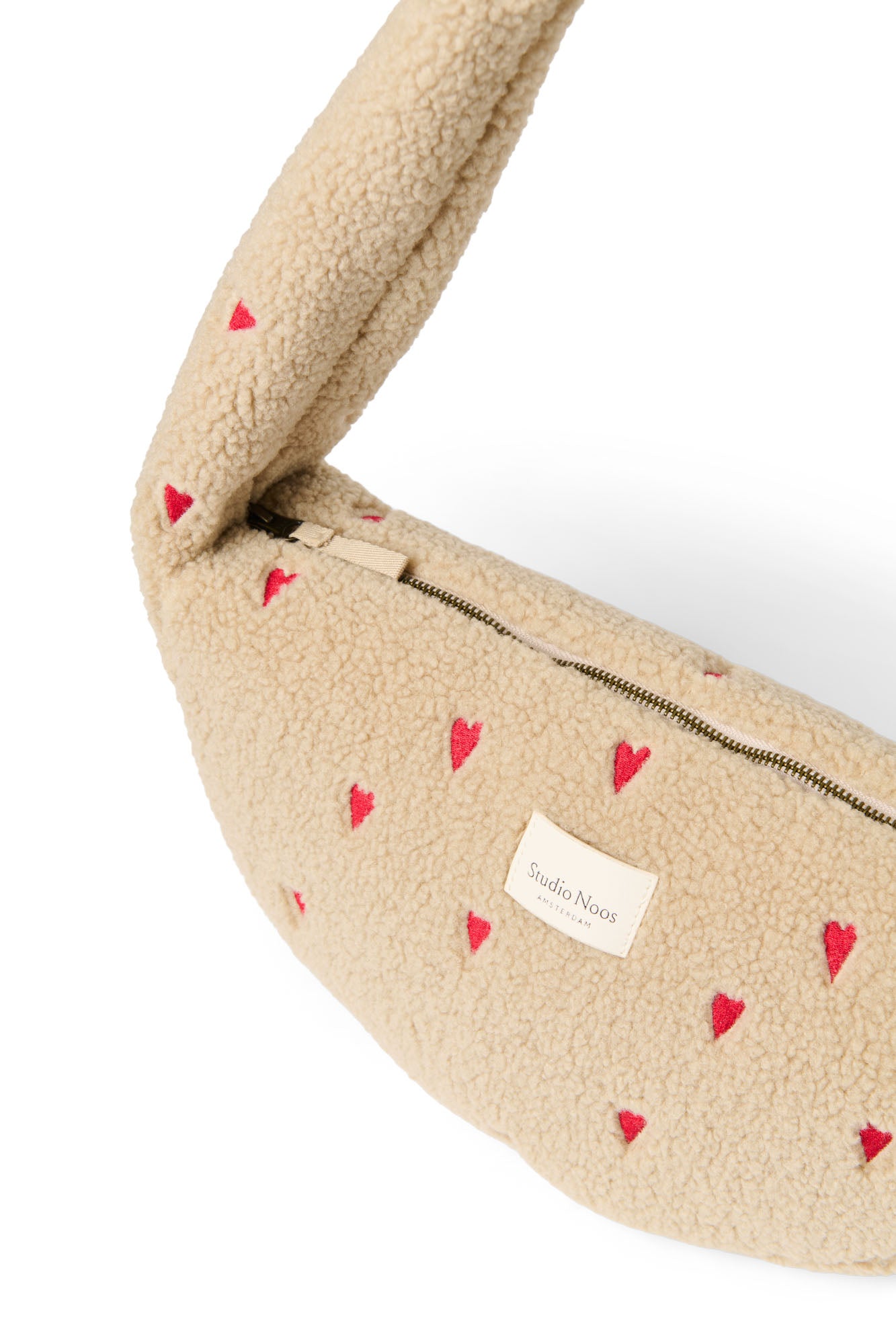 Studio Noos Teddy Umhängetasche Ecru Hearts Mini